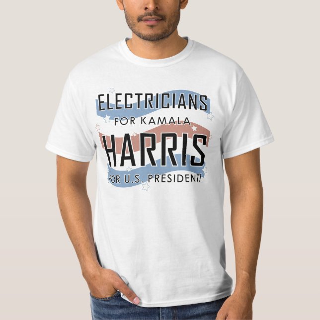 ELEKTRICIANER FÖR KAMALA T SHIRT (Framsida)