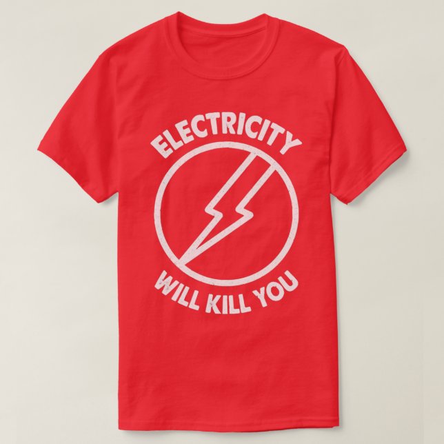 Elektricitet Dödor dig typografi T Shirt (Design framsida)