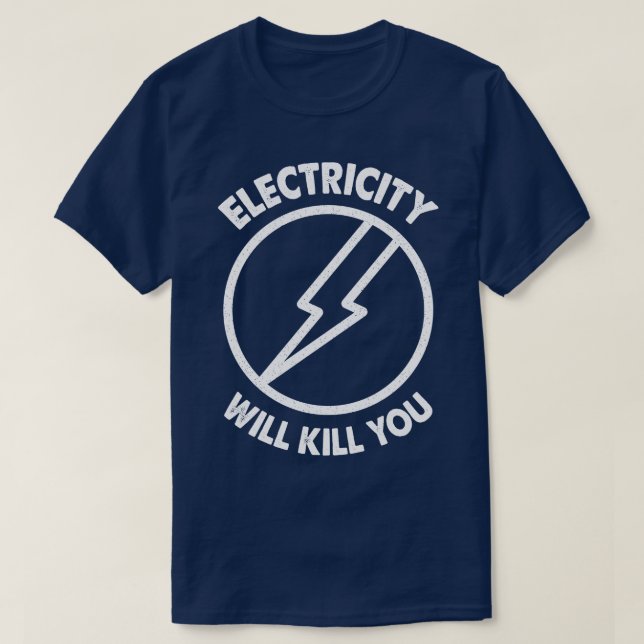 Elektricitet Dödor dig typografi T Shirt (Design framsida)