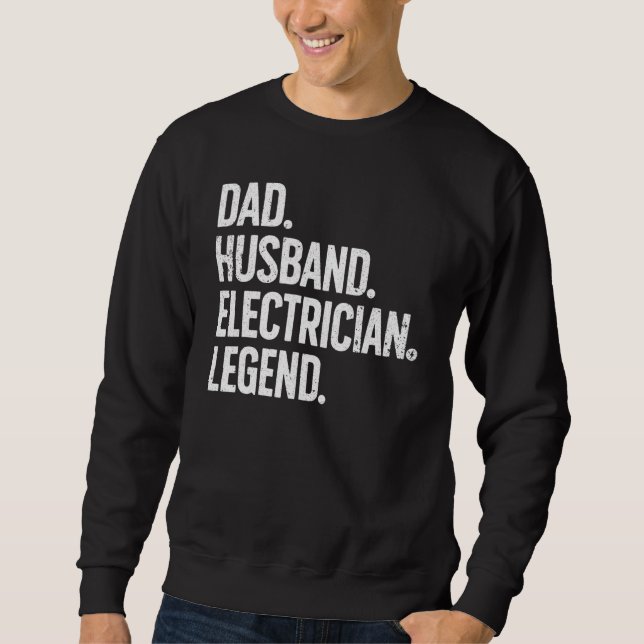 Elektricitet för Make Pappa Electrical Ingenjör 2 Lång Ärmad Tröja (Framsida)
