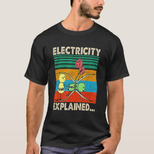 Elektricitet förklarad Volt Ohm Amp Funny Electric T Shirt