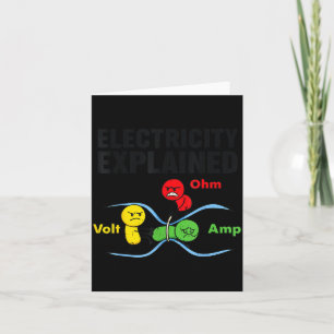 Elektricitet förklaras roligt geekfysik humor Sc Kort