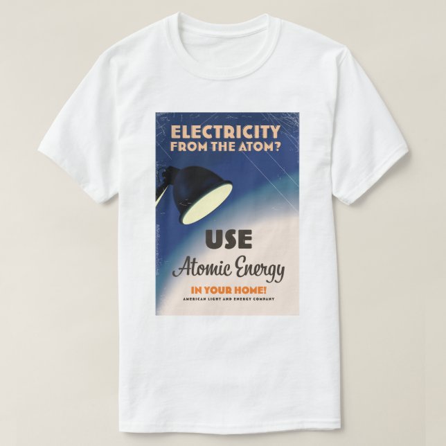 Elektricitet från atomen? t shirt (Design framsida)