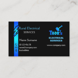 Elektricitet lantliga huselektriker visitkort