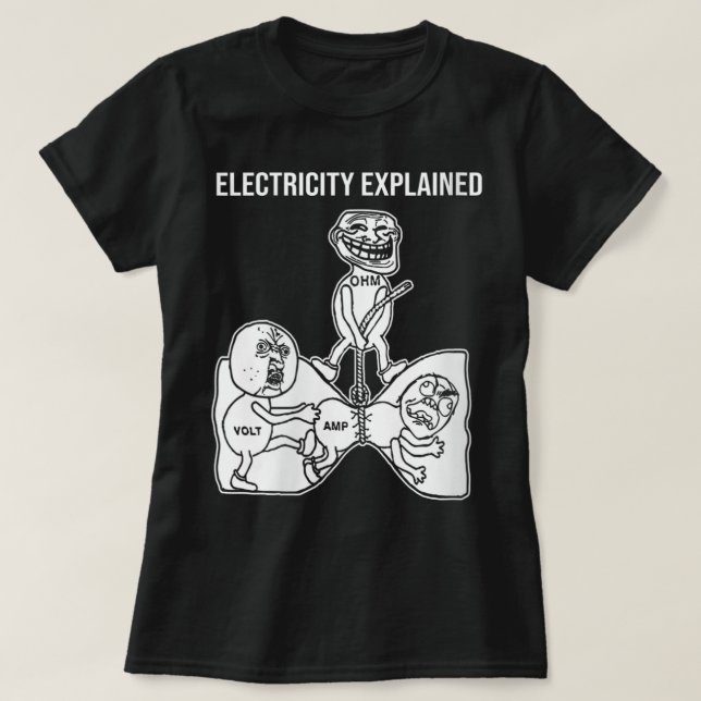 Elektricitetsprospektering för kvinnor t shirt (Design framsida)