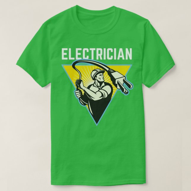 Elektriker (5) t shirt (Design framsida)
