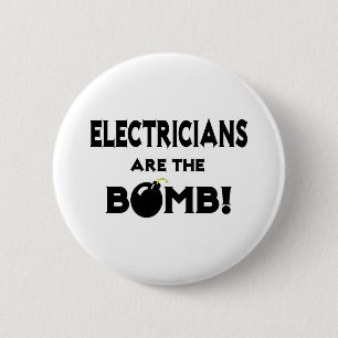 Elektriker är bomben! knapp