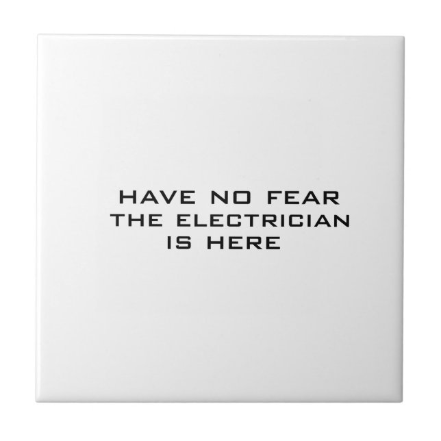 Elektriker är här kakelplatta (Framsidan)