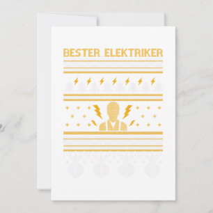 Elektriker Electronic Ugly jul Sweater Gift Inbjudningar