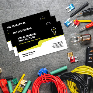 Elektriker Elektrisk entreprenör Visitkort