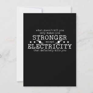 Elektriker Elingenjör Elektricitet Anteckningskort