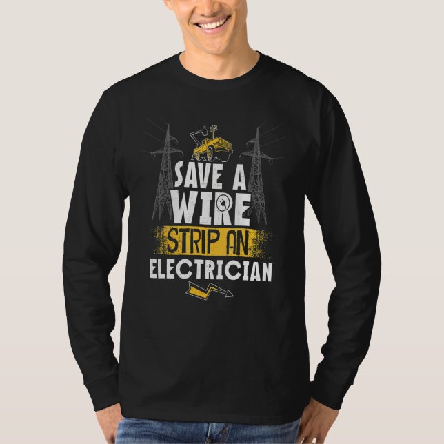 Elektriker för elektriker t shirt (Framsida)