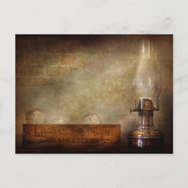 Elektriker - Framsteg inom belysning  Vykort (Framsida)