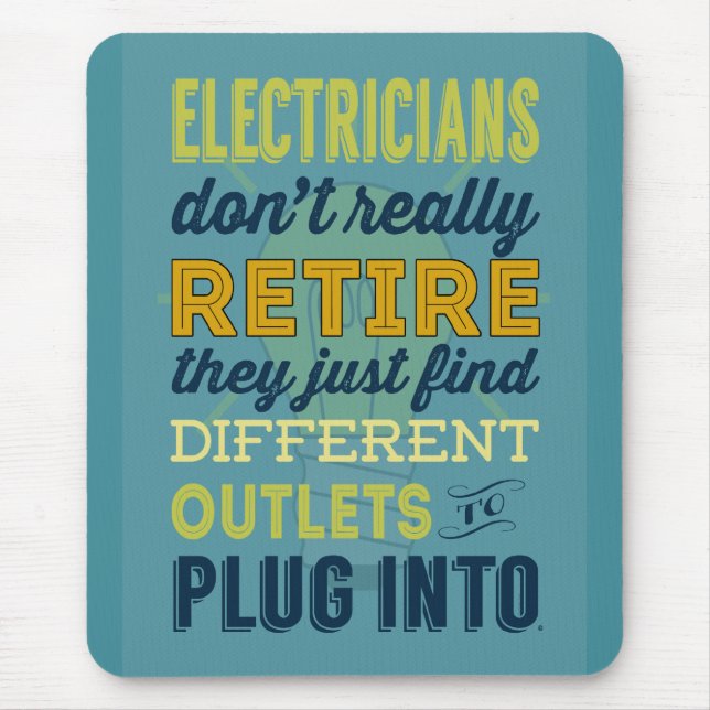 Elektriker gör inte egentligen musmatta (Framsidan)