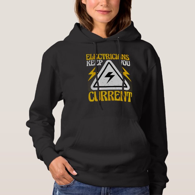 Elektriker Håller Dig Uppdaterad   Linjeman T Shirt (Framsida)