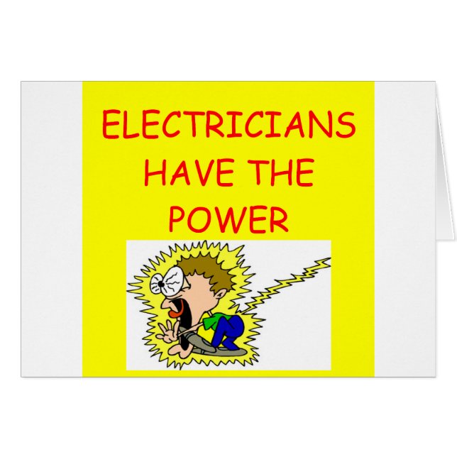 ELEKTRIKER HÄLSNINGSKORT (Framsidan Horizontal)