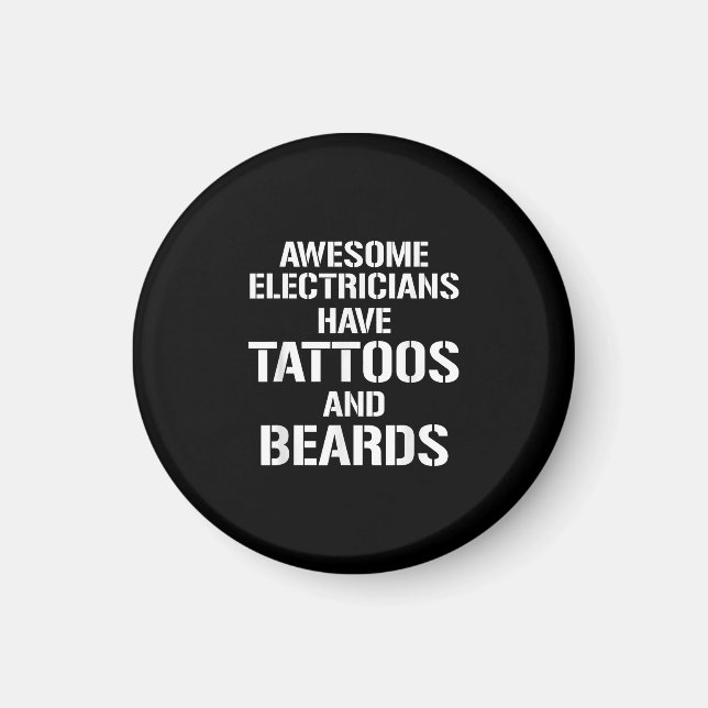 Elektriker i manar Fantastisk har tatueringar och  Magnet (Framsidan)
