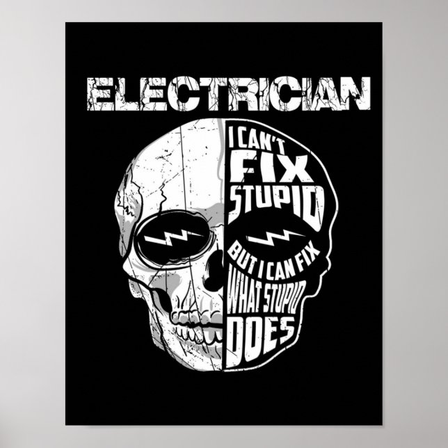 Elektriker jag inte kan åtgärda stulna skullgåvor poster (Framsidan)