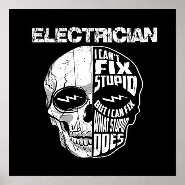 Elektriker jag inte kan åtgärda stulna skullgåvor poster (Framsidan)