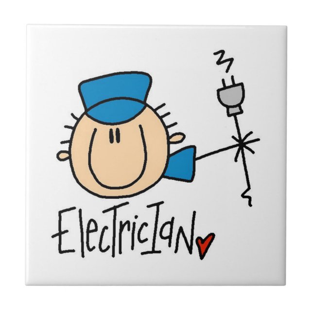 Elektriker Kakelplatta (Framsidan)