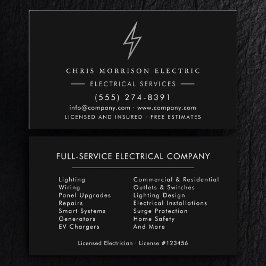 Elektriker – Modern Electric Company Visitkort