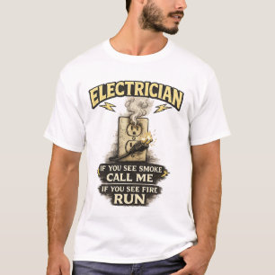 Elektriker Om Du Ser Rök Ring Mig Tröja