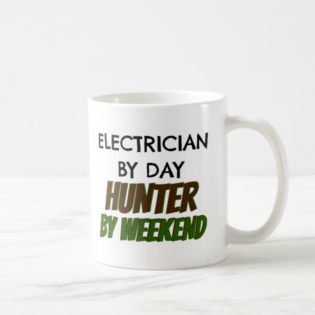 Elektriker per dag Hunter per Helg Kaffemugg (Höger)