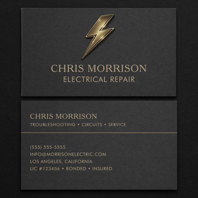 Elektriker Proffs Visitkort (Skapare uppladdad)
