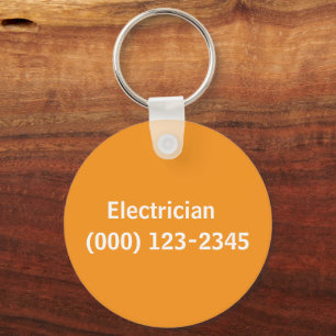 elektriker redigerbar nyckelring