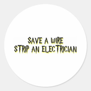 Elektriker Runt Klistermärke
