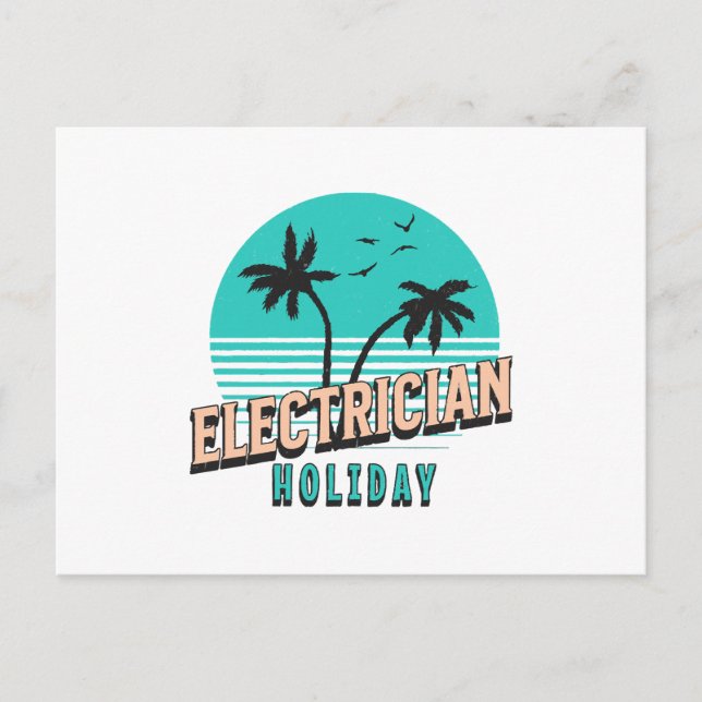 Elektriker Semester Vykort (Framsida)
