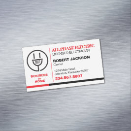 Elektriker Service Magnetiska Visitkort