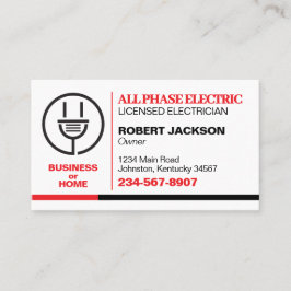 Elektriker Service Visitkort