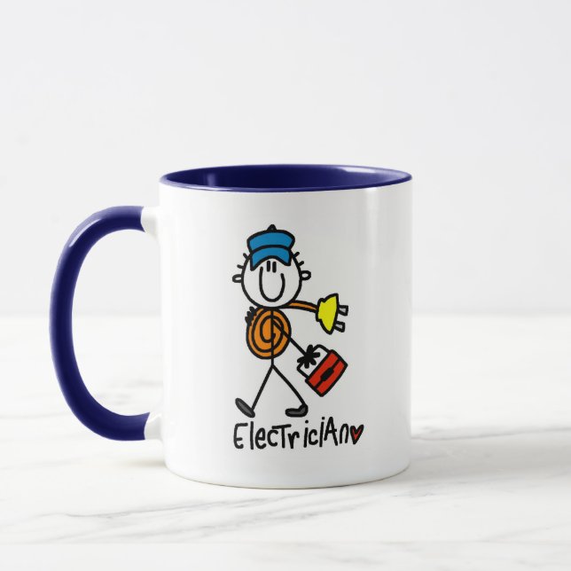 Elektriker Stavfigur Mugg (Vänster)