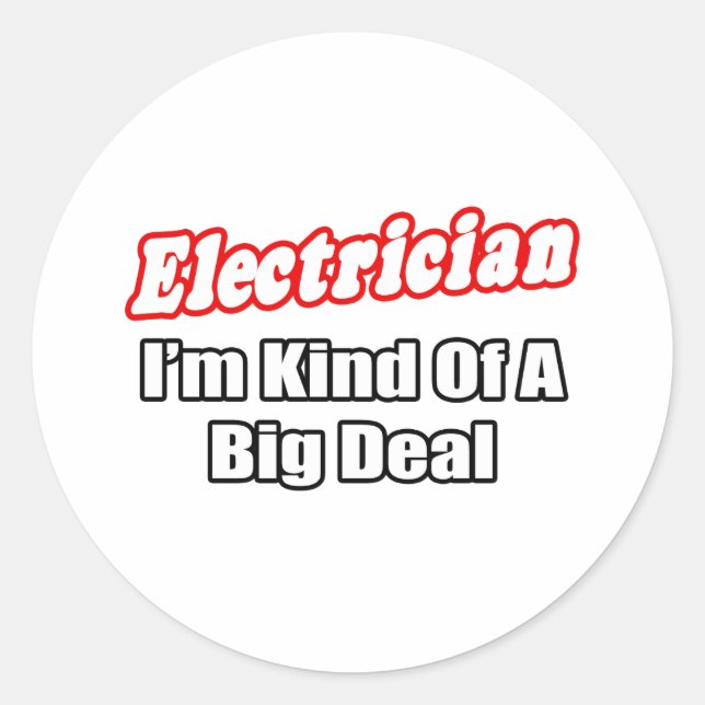 Elektriker..stor affär runt klistermärke (Framsida)