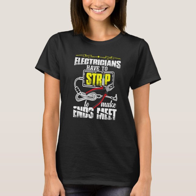 Elektriker T Shirt (Framsida)