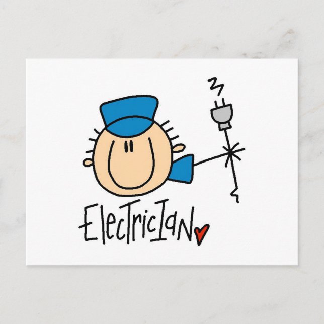 Elektriker Vykort (Framsida)