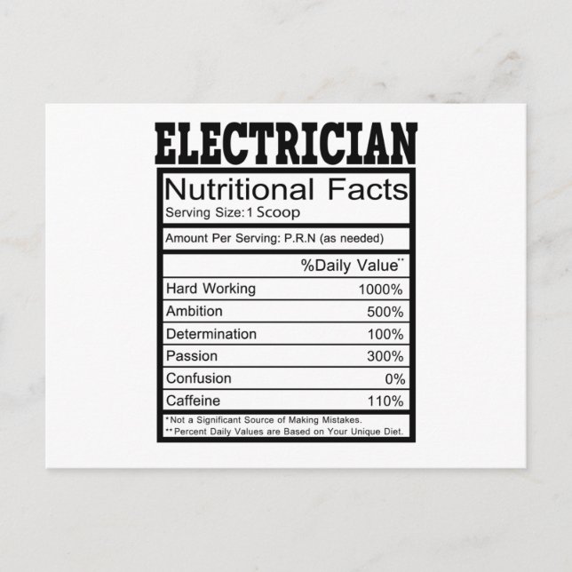 Elektriker Vykort (Framsida)