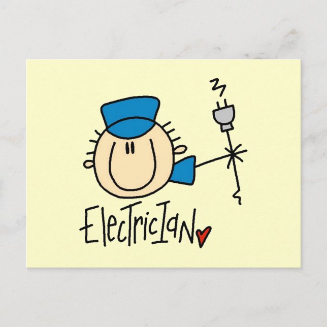 Elektriker Vykort (Framsida)