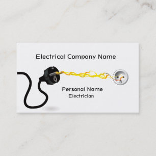 Elektrikeraffärsvisitkort Visitkort