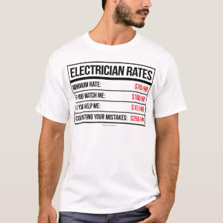 Elektrikeren klassar den roliga T-tröja Tee Shirt