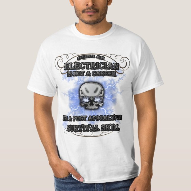 Elektrikeren - posta apokalyptisk t-shirt (Framsida)