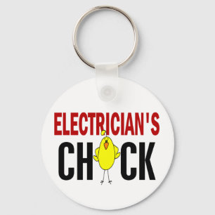 Elektrikers chick nyckelring
