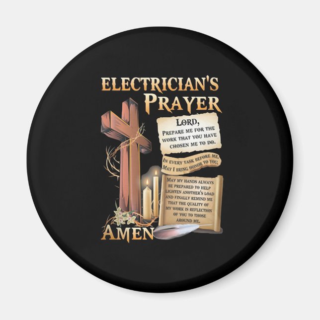 Elektrikerska Amen Magnet (Framsidan)