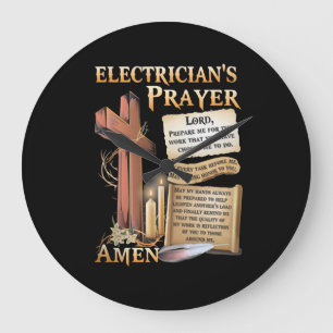 Elektrikerska Amen Stor Klocka
