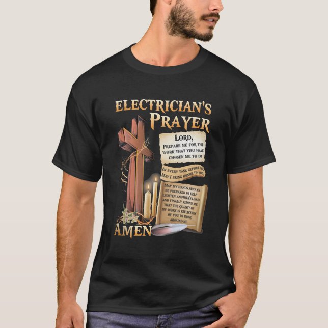 Elektrikerska Amen T Shirt (Framsida)