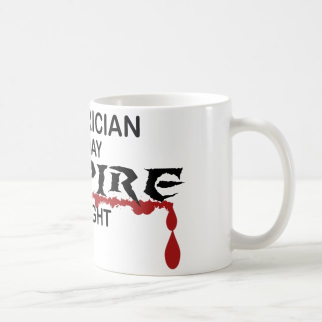 Elektrikervampyr vid natt kaffemugg (Höger)