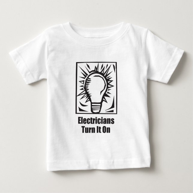 Elektrikervänd det på t-shirt (Framsida)
