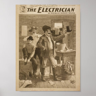 Elektrikervintageteatern Poster
