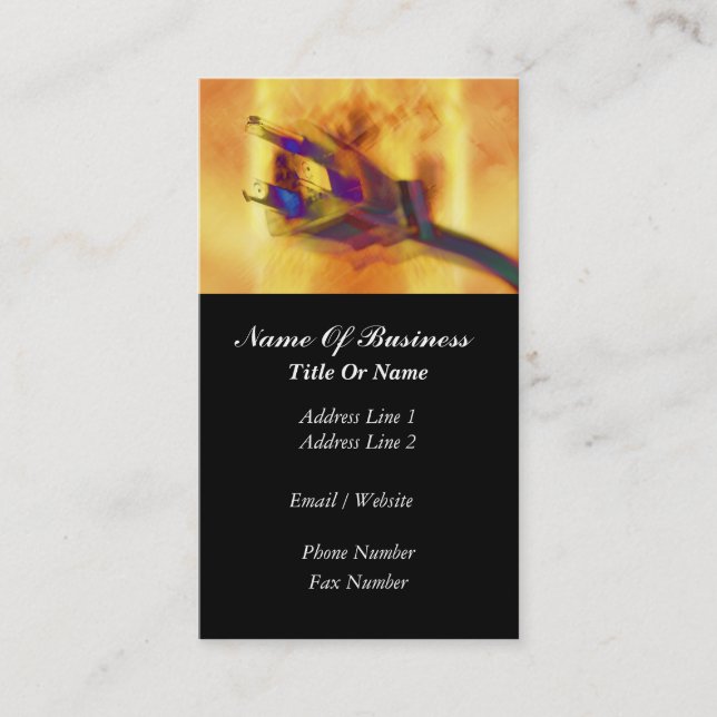 Elektrikervisitkort Visitkort (Framsida)